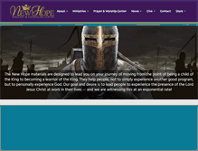 Tablet Screenshot of newhopeministrycc.org